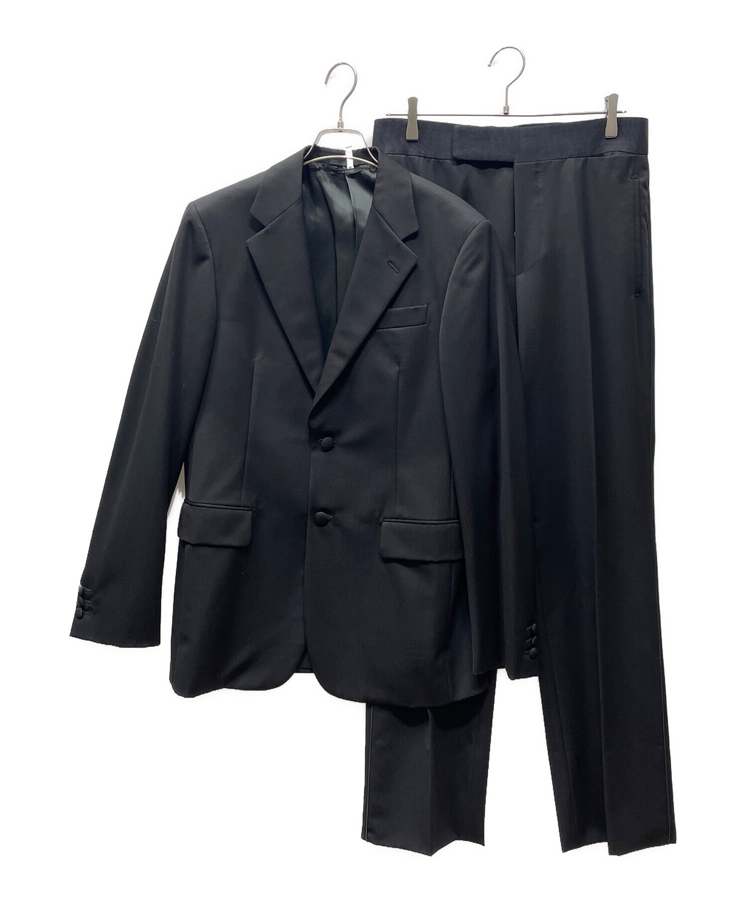 PRADA 2001年　ブラック スーツ セットアップ　48R 中古・古着通販】PRADA (プラダ) セットアップスーツ ブラック サイズ
