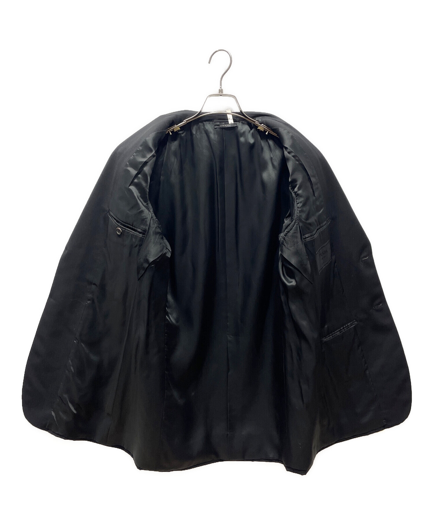 中古・古着通販】PRADA (プラダ) セットアップスーツ ブラック サイズ