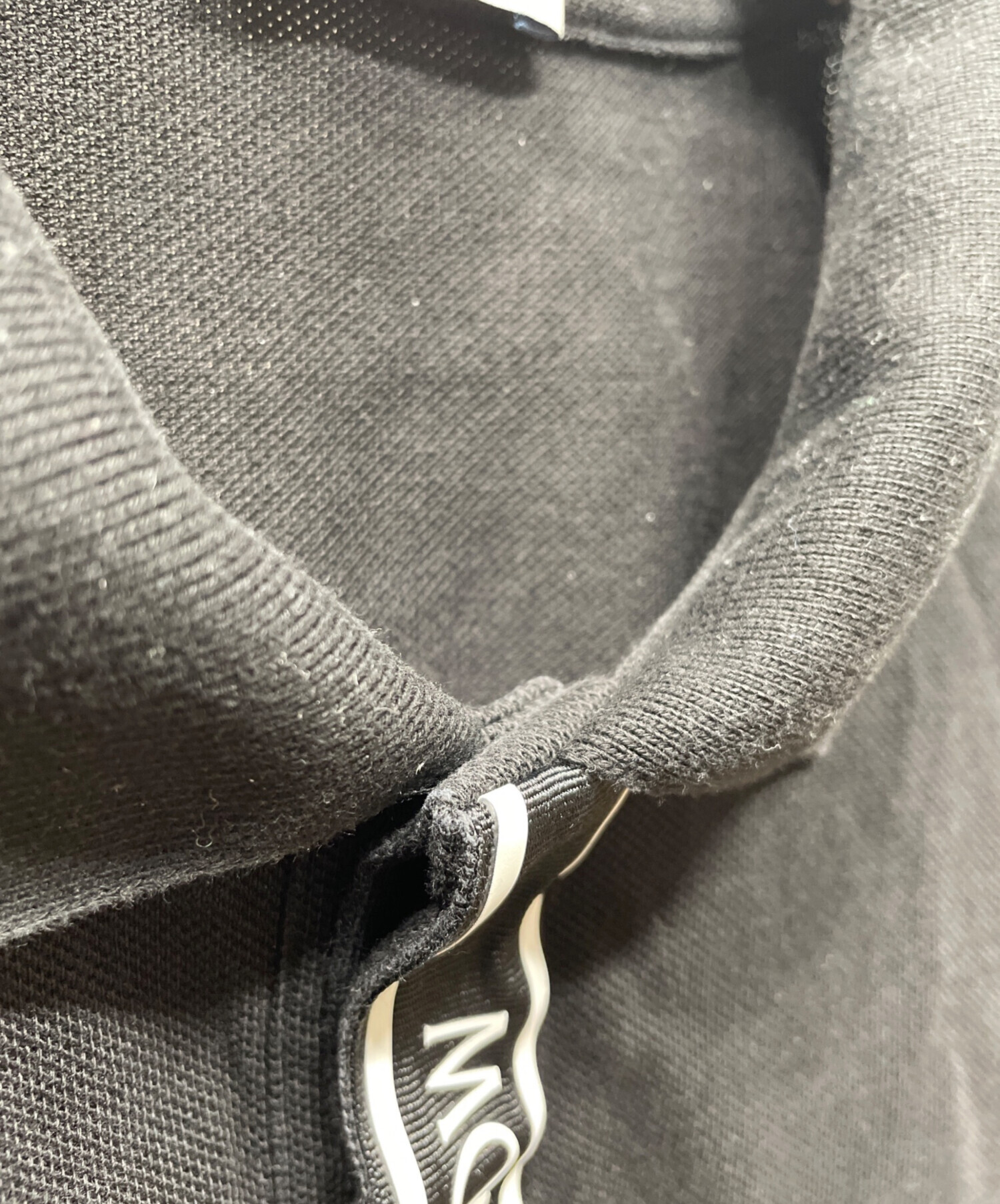中古・古着通販】MONCLER (モンクレール) ポロシャツ SS POLO ブラック