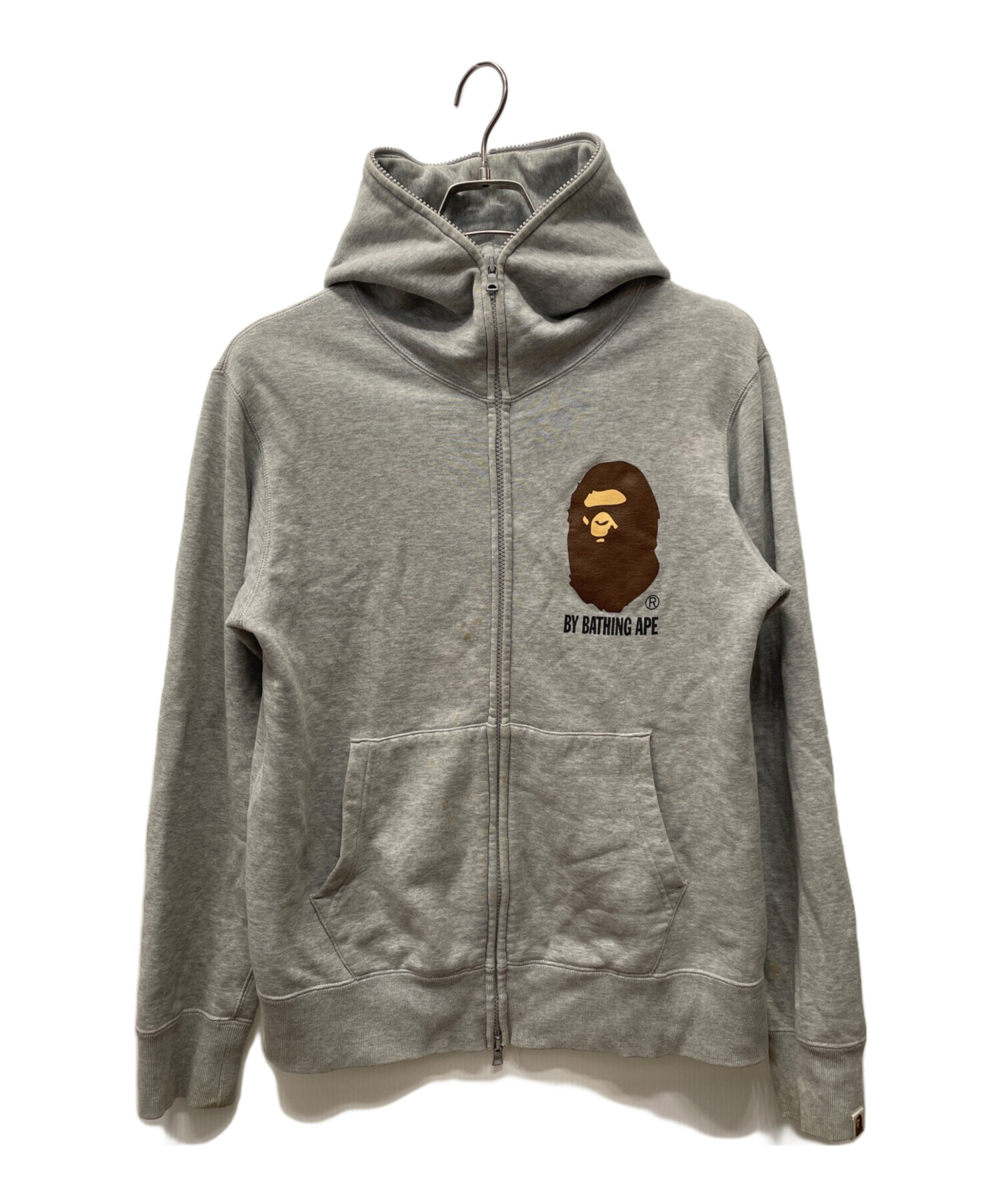 A BATHING APE （アベイシングエイプ）ジップパーカー　S 中古 中古・古着通販】A BATHING APE (アベイシングエイプ) head logo