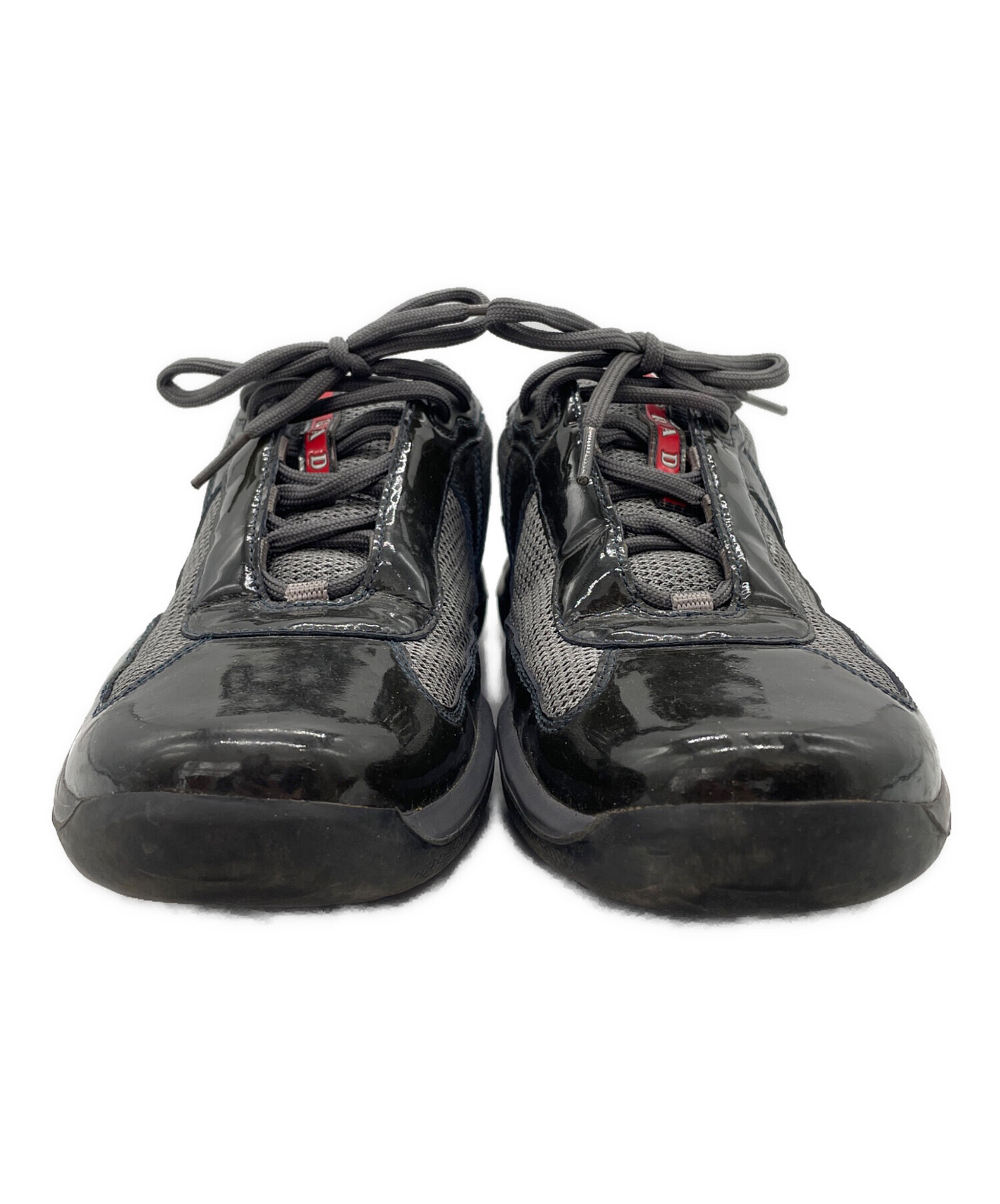 中古・古着通販】PRADA (プラダ) スニーカー ブラック サイズ:25
