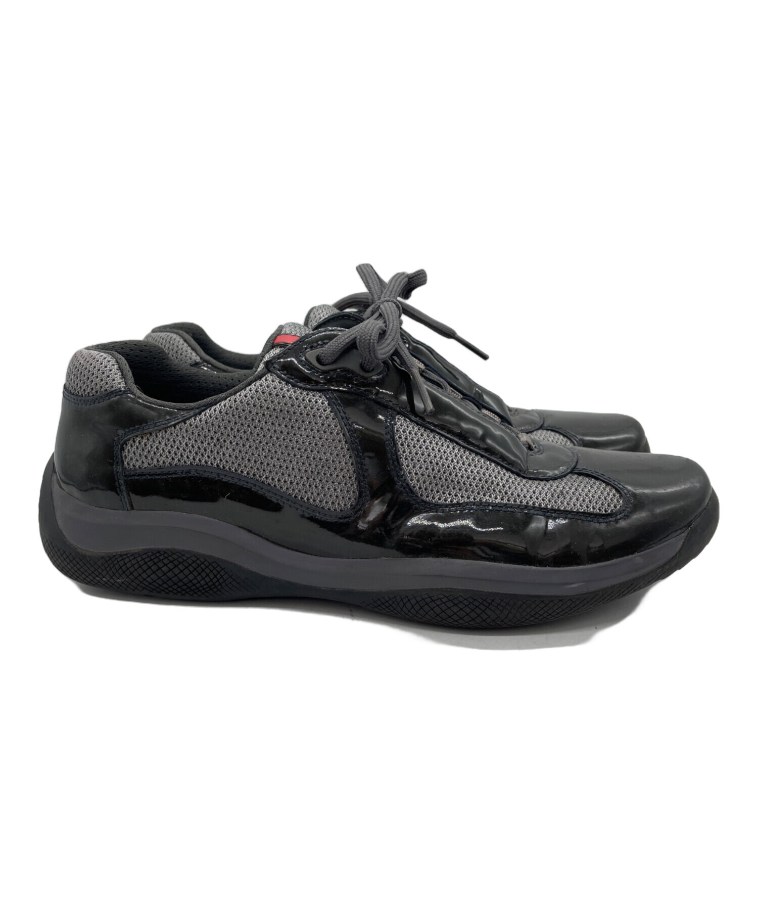 中古・古着通販】PRADA (プラダ) スニーカー ブラック サイズ:25