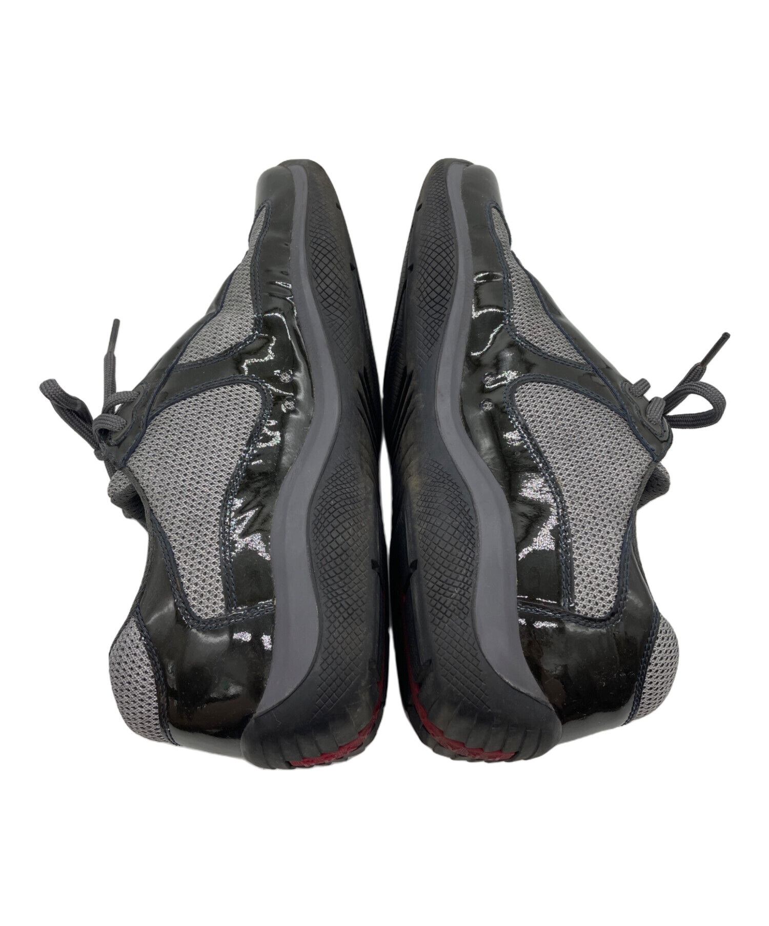 中古・古着通販】PRADA (プラダ) スニーカー ブラック サイズ:25 