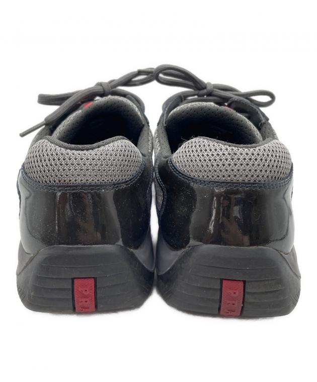 中古・古着通販】PRADA (プラダ) スニーカー ブラック サイズ:25