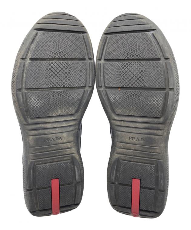 中古・古着通販】PRADA (プラダ) スニーカー ブラック サイズ:25