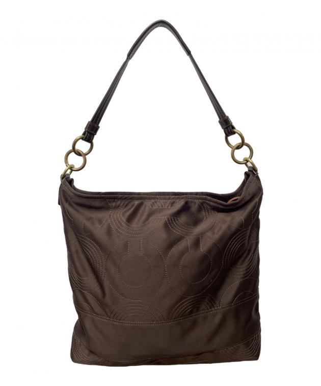 中古・古着通販】COACH (コーチ) ワンショルダーバッグ ブラウン