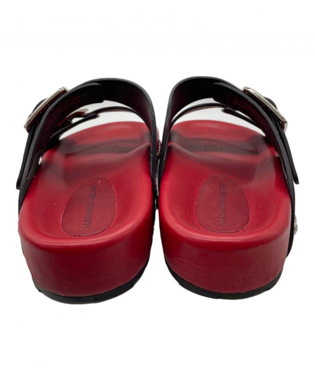 アレキサンダーマックイーン サンダル 24cm ミュール パンチング 中古・古着通販】ALEXANDER McQUEEN (アレキサンダーマックイーン