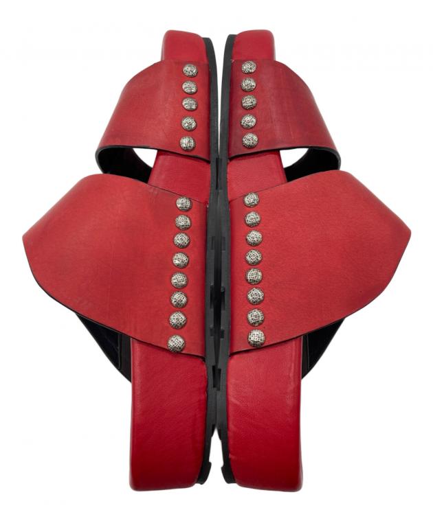 アレキサンダーマックイーン サンダル 24cm ミュール パンチング 中古・古着通販】ALEXANDER McQUEEN (アレキサンダーマックイーン