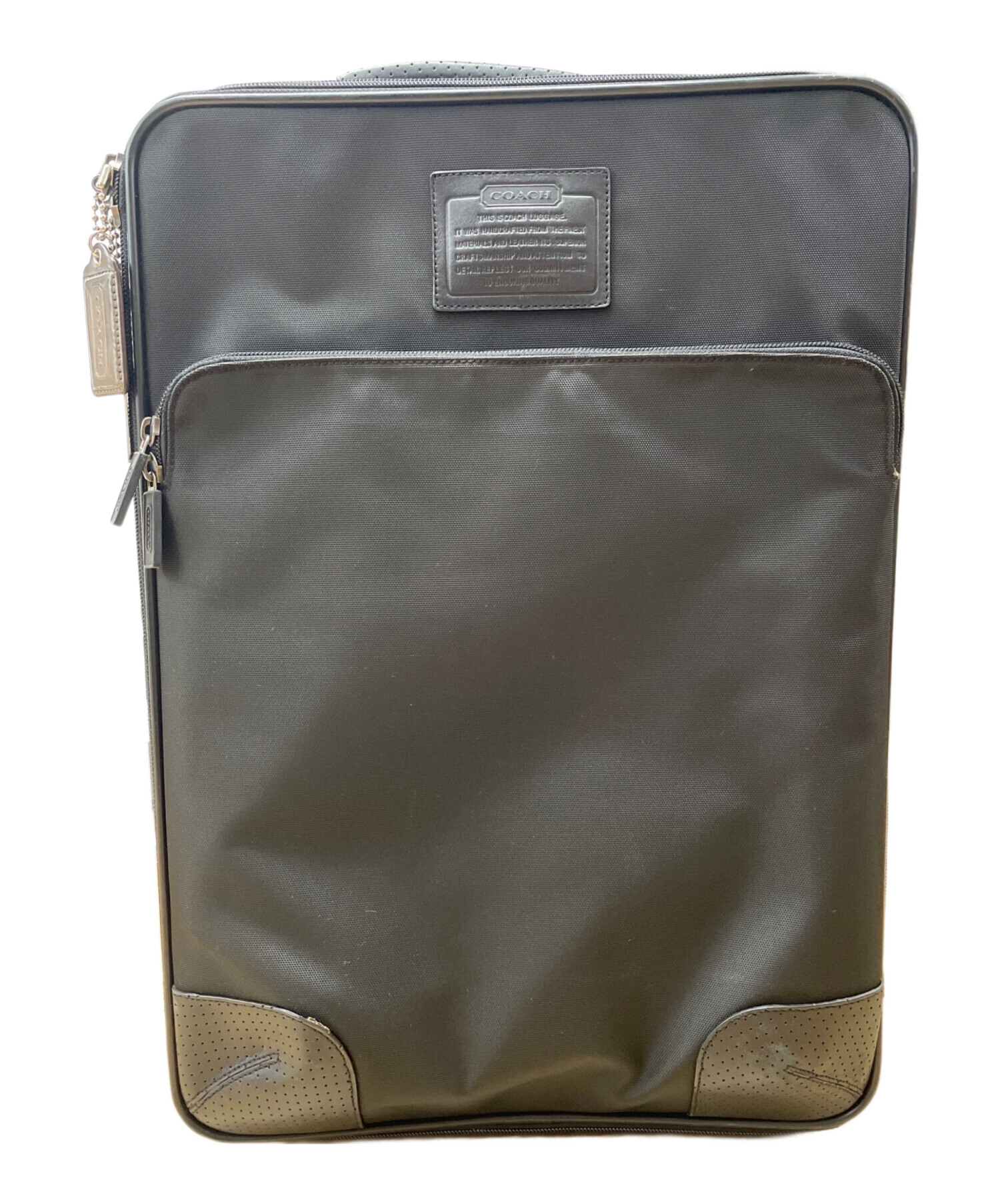 中古・古着通販】COACH (コーチ) キャリーバッグ ブラック｜ブランド