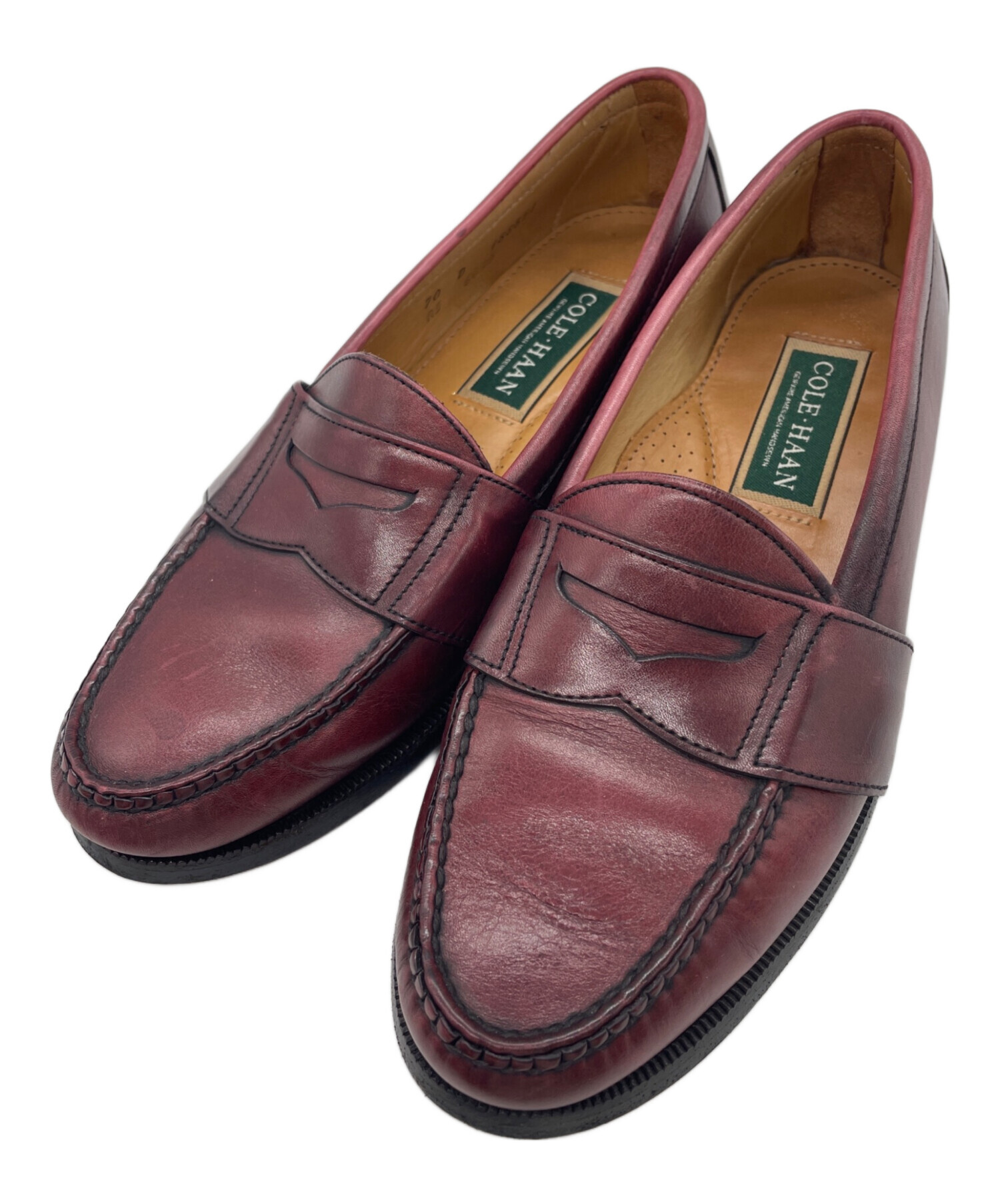 中古・古着通販】COLE HAAN (コールハーン) ローファー レッド サイズ