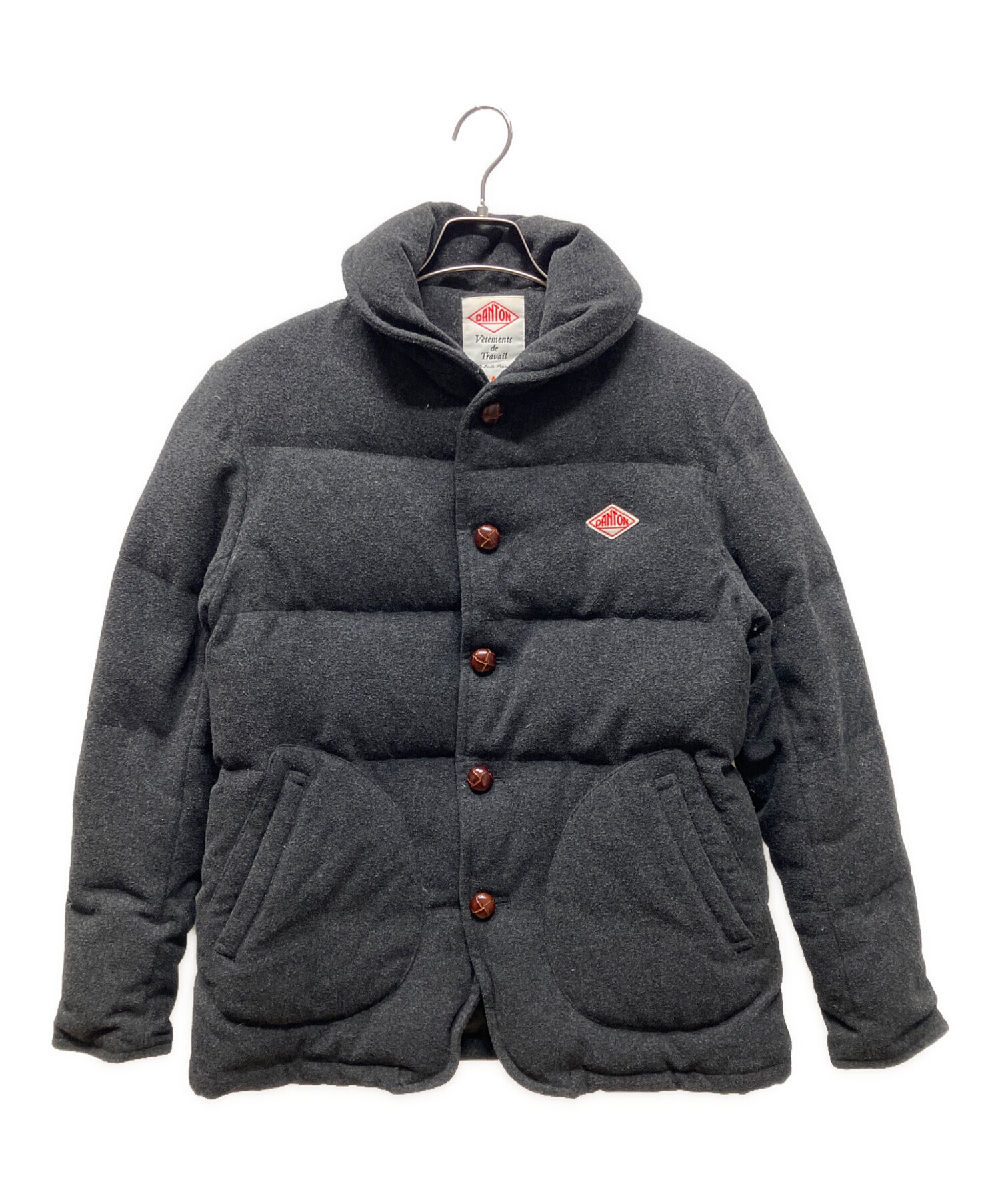 DANTON グレー ダウンジャケット Mサイズ 中古・古着通販】DANTON (ダントン) ダウンジャケット グレー サイズ