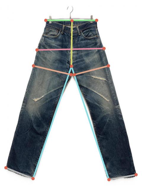 中古・古着通販】EVISU (エヴィス) デニムパンツ インディゴ サイズ