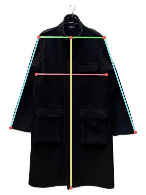 中古・古着通販】A.P.C. (アーペーセー) ミリタリーコート ブラック 中古・古着通販】A.P.C. (アーペーセー) ミリタリーコート ブラック