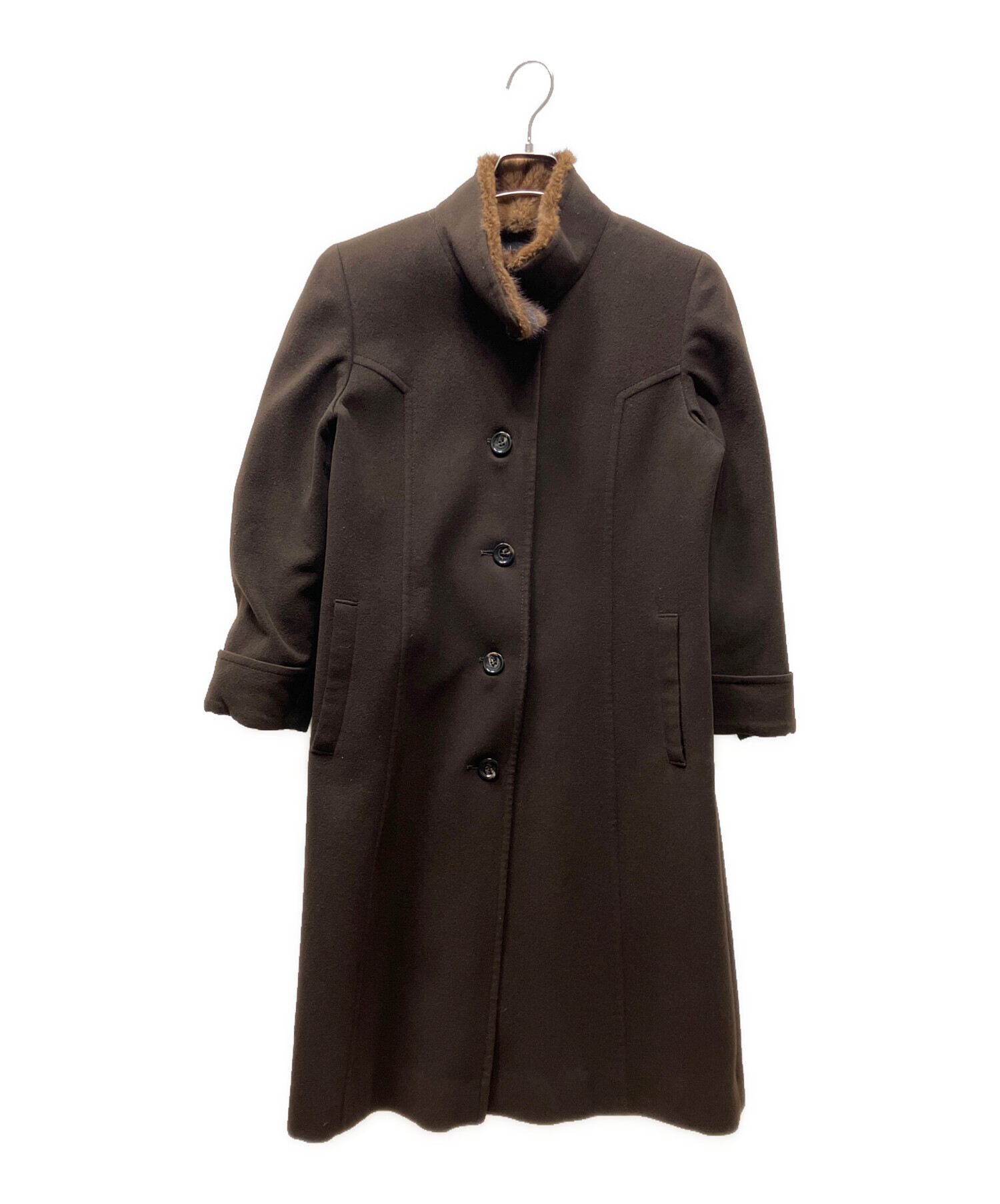 中古・古着通販】Leilian (レリアン) ミンクカラーカシミヤコート