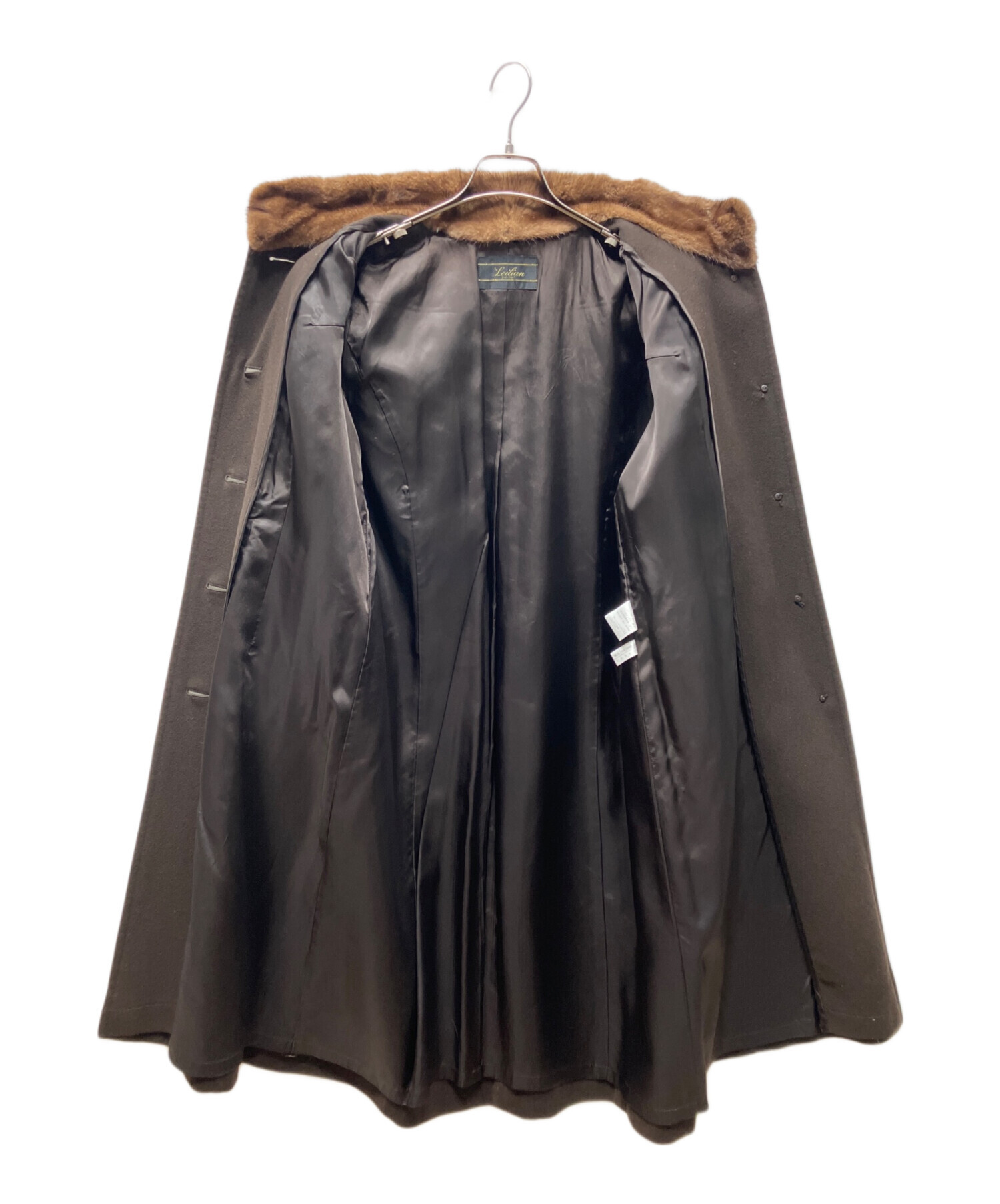 中古・古着通販】Leilian (レリアン) ミンクカラーカシミヤコート