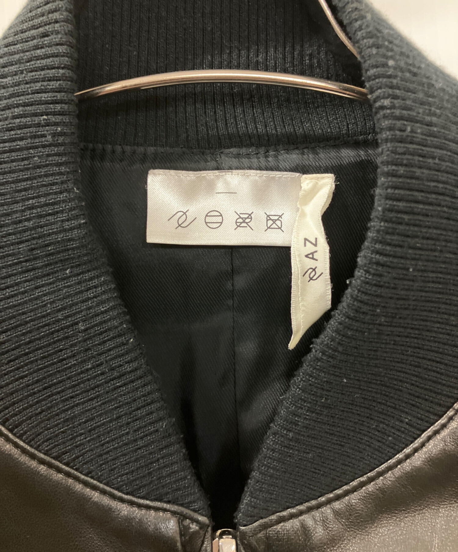 【1/3まで値引中！】【試着のみ美品】【ラムレザージャケット】【Lサイズ】 中古・古着通販】AZ (エーゼイ) L-005 ラムレザージャケット ブラック