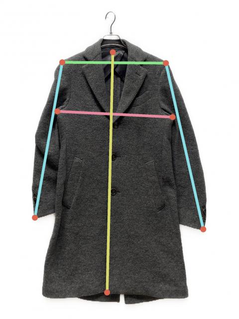 中古・古着通販】LARDINI (ラルディーニ) チェスターコート グレー
