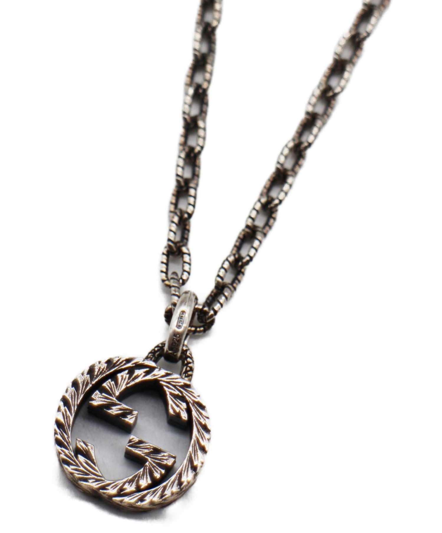 中古・古着通販】GUCCI (グッチ) インターロッキングGネックレス