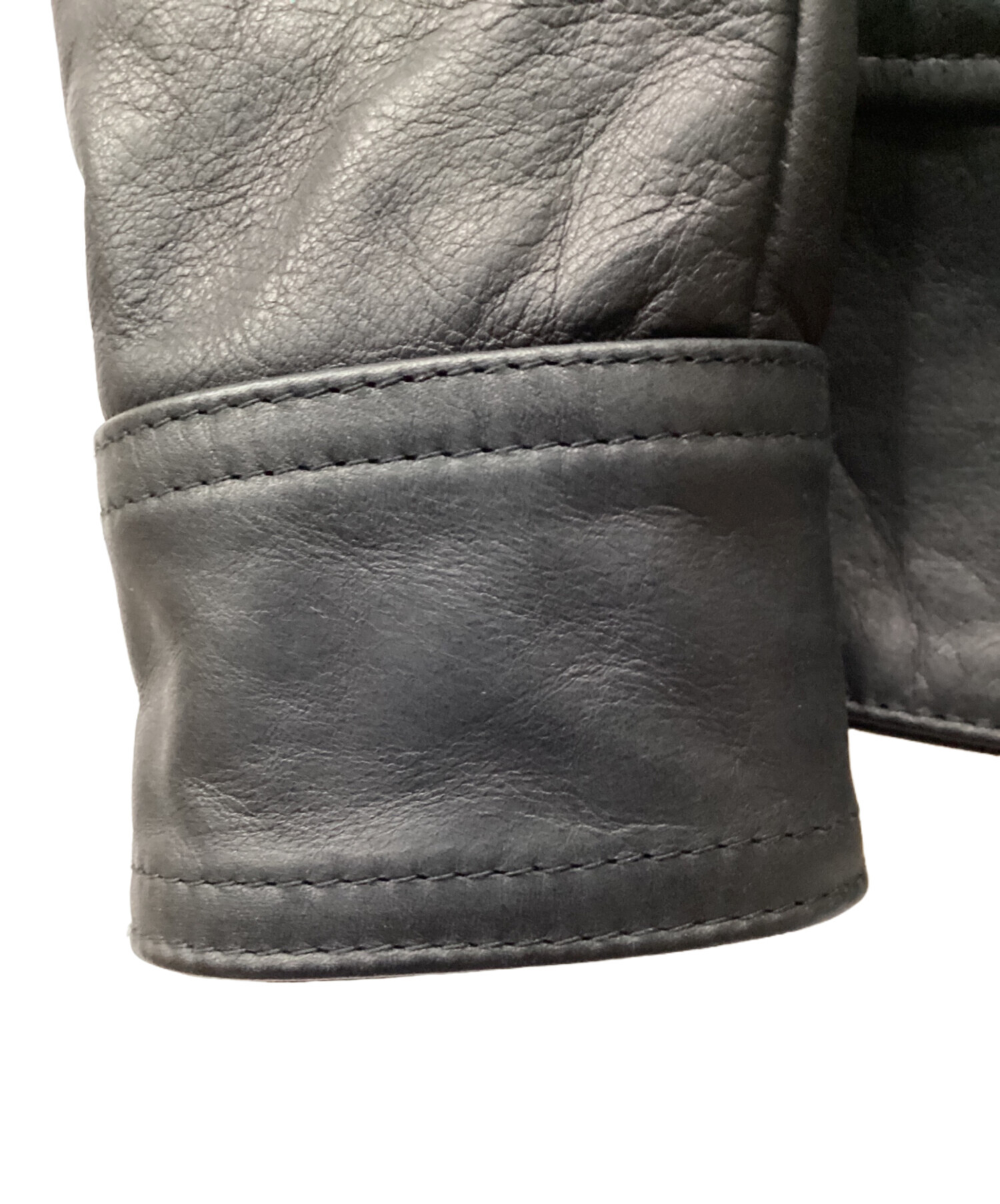 【 美品 】 ディーゼルブラックゴールド　ライダースジャケット　ウール　グレー 中古・古着通販】DIESEL Black Gold (ディーゼル ブラック ゴールド