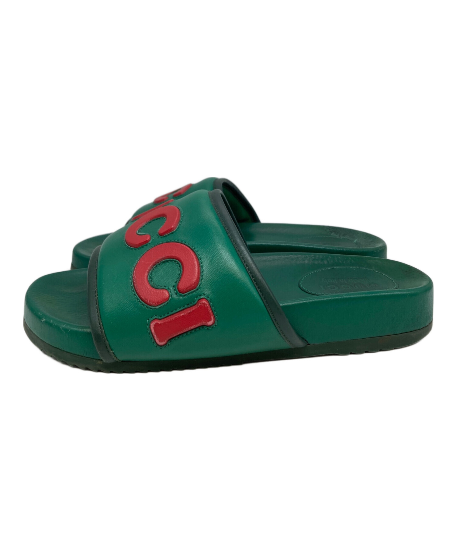中古・古着通販】GUCCI (グッチ) サンダル グリーン サイズ:8