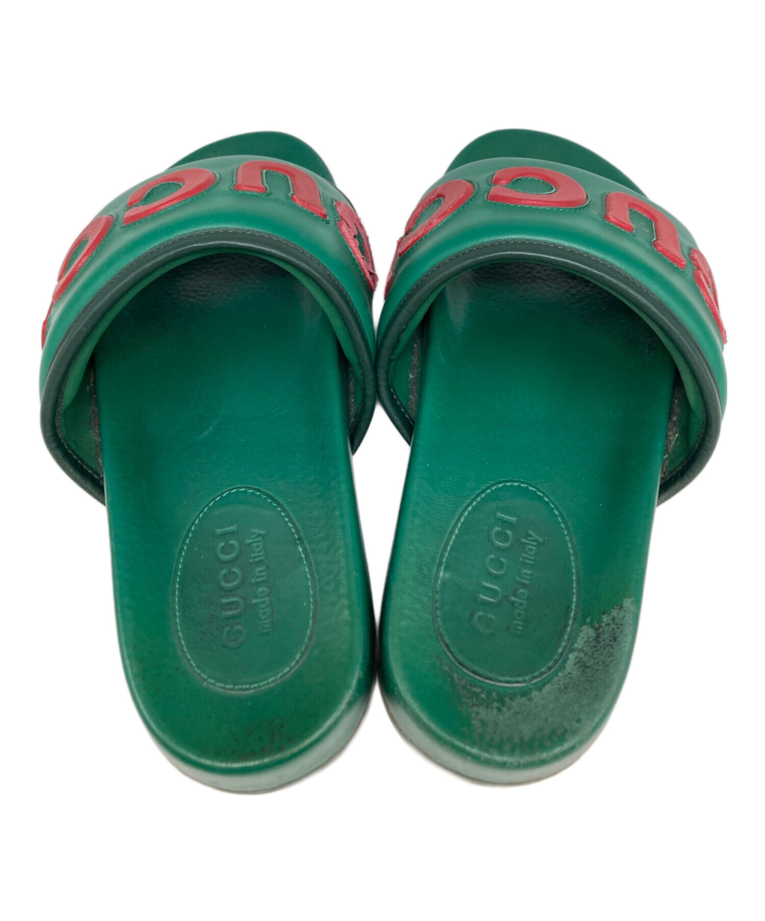 中古・古着通販】GUCCI (グッチ) サンダル グリーン サイズ:8