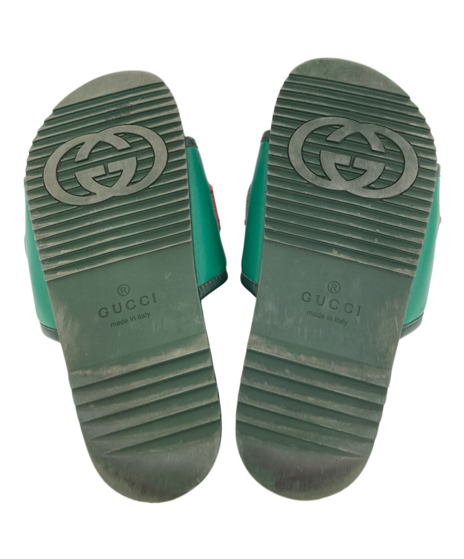 中古・古着通販】GUCCI (グッチ) サンダル グリーン サイズ:8