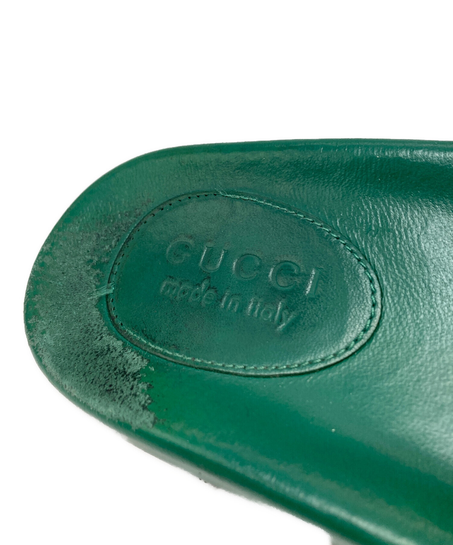 中古・古着通販】GUCCI (グッチ) サンダル グリーン サイズ:8