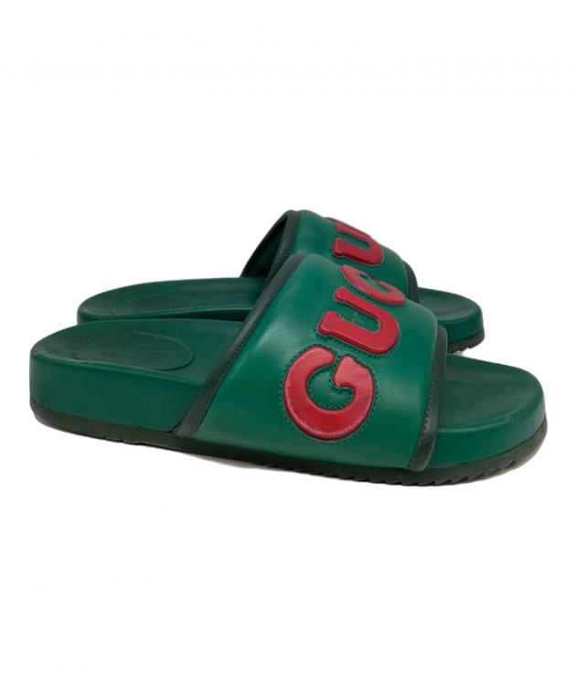 中古・古着通販】GUCCI (グッチ) サンダル グリーン サイズ:8