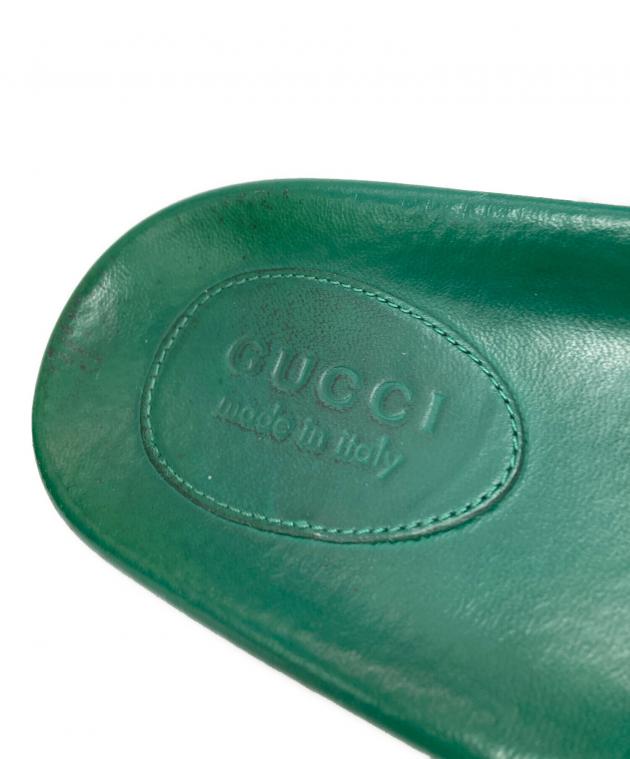中古・古着通販】GUCCI (グッチ) サンダル グリーン サイズ:8