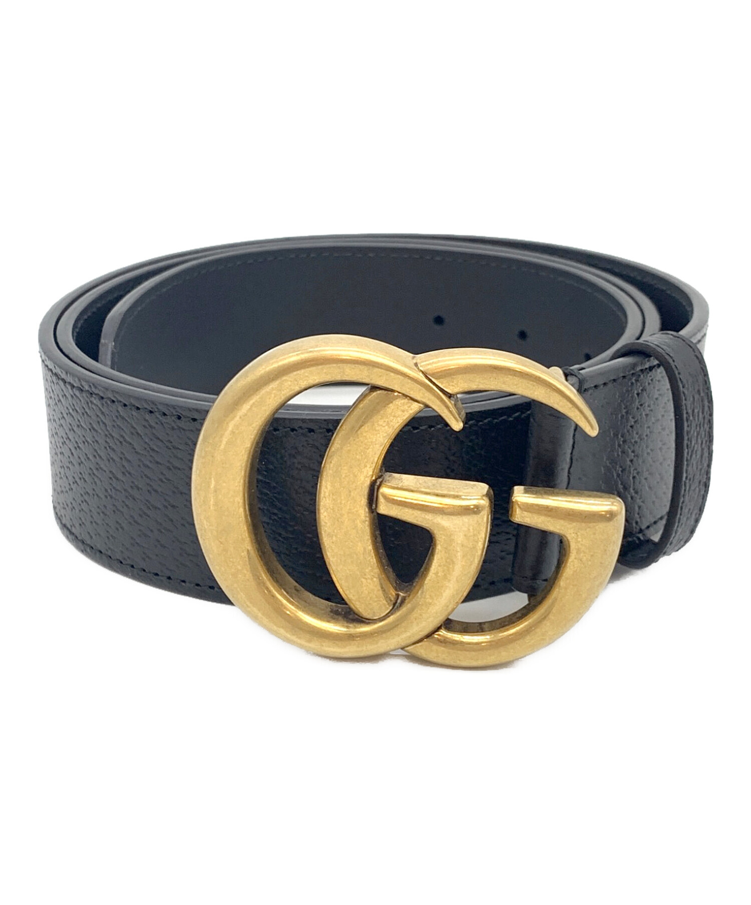 GUCCI GGマーモントベルト 中古・古着通販】GUCCI (グッチ) GGマーモントベルト ブラック