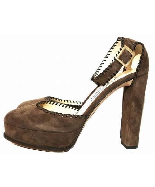 中古・古着通販】JIMMY CHOO (ジミーチュウ) ミュール ブラウン サイズ