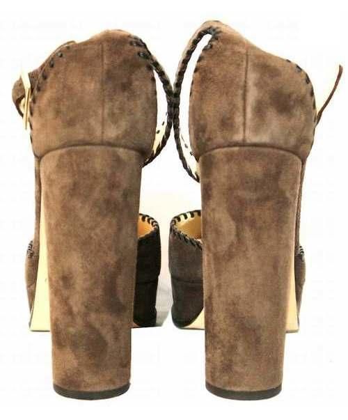 中古・古着通販】JIMMY CHOO (ジミーチュウ) ミュール ブラウン サイズ