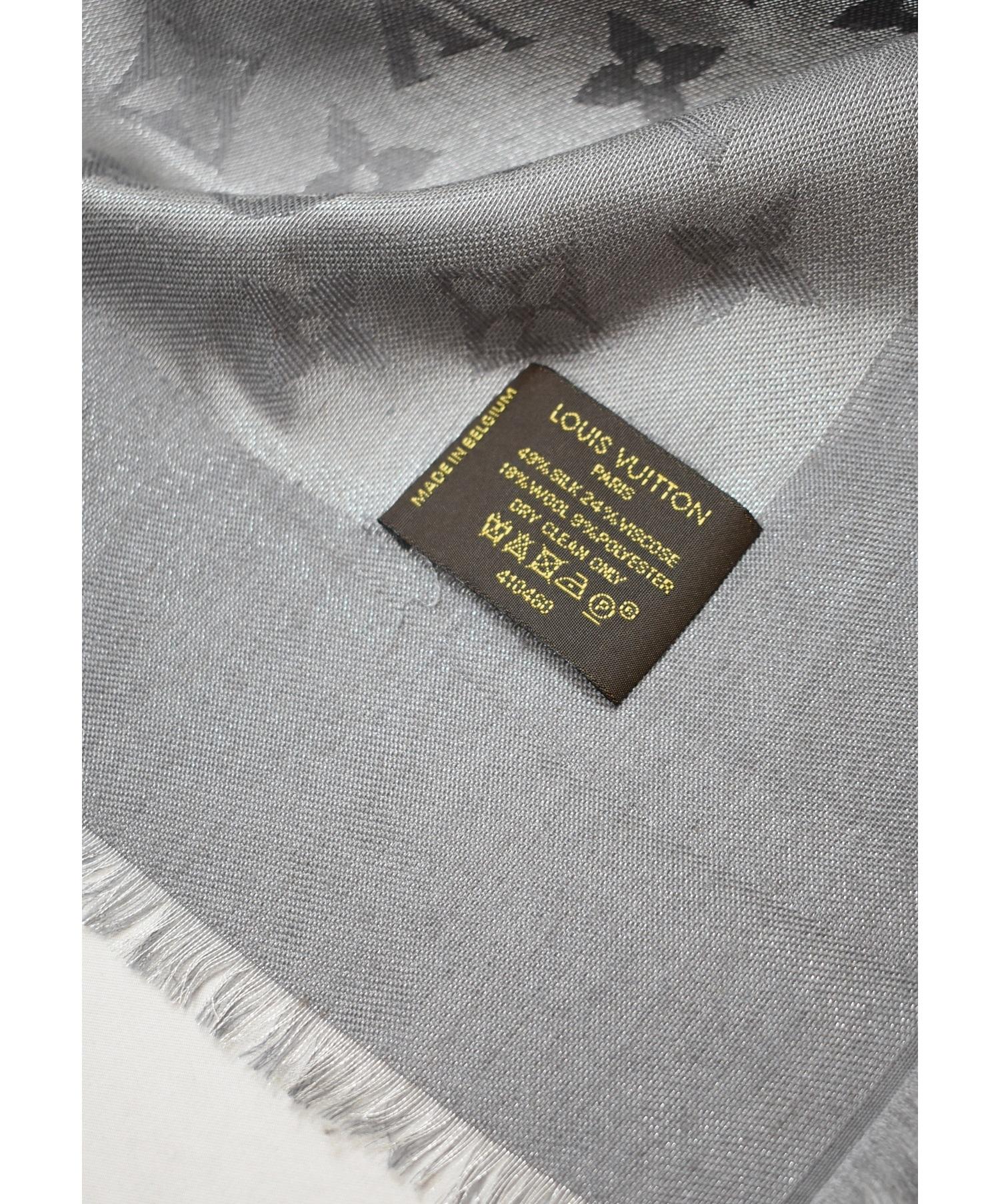 LOUIS VUITTON 大判ストール　グレー 中古・古着通販】LOUIS VUITTON (ルイヴィトン) 大判ストール グレー