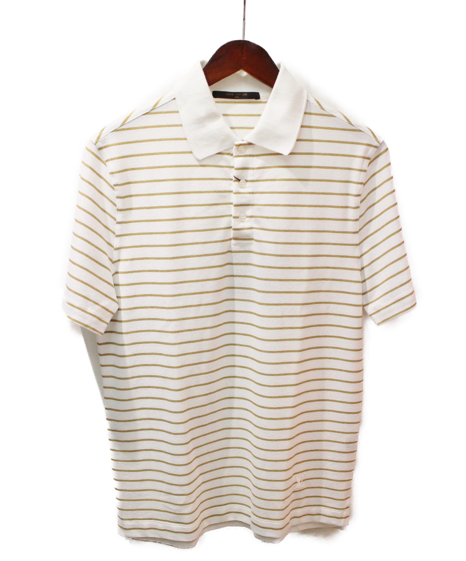 ★ルックブック掲載★Louis Vuitton ボーダー ポロシャツ LVボタン ☆ルックブック掲載☆Louis Vuitton ボーダー ポロシャツ LVボタン