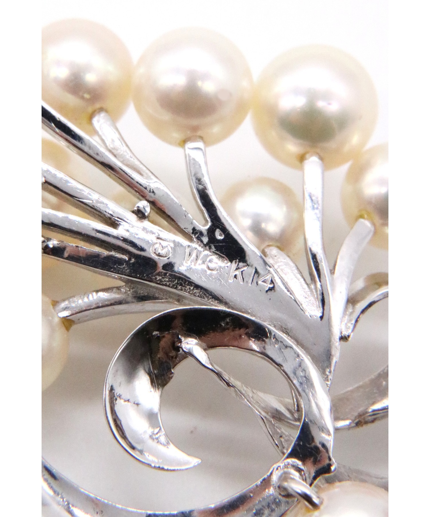 中古・古着通販】MIKIMOTO (ミキモト) パールブローチ サイズ:- K14WG