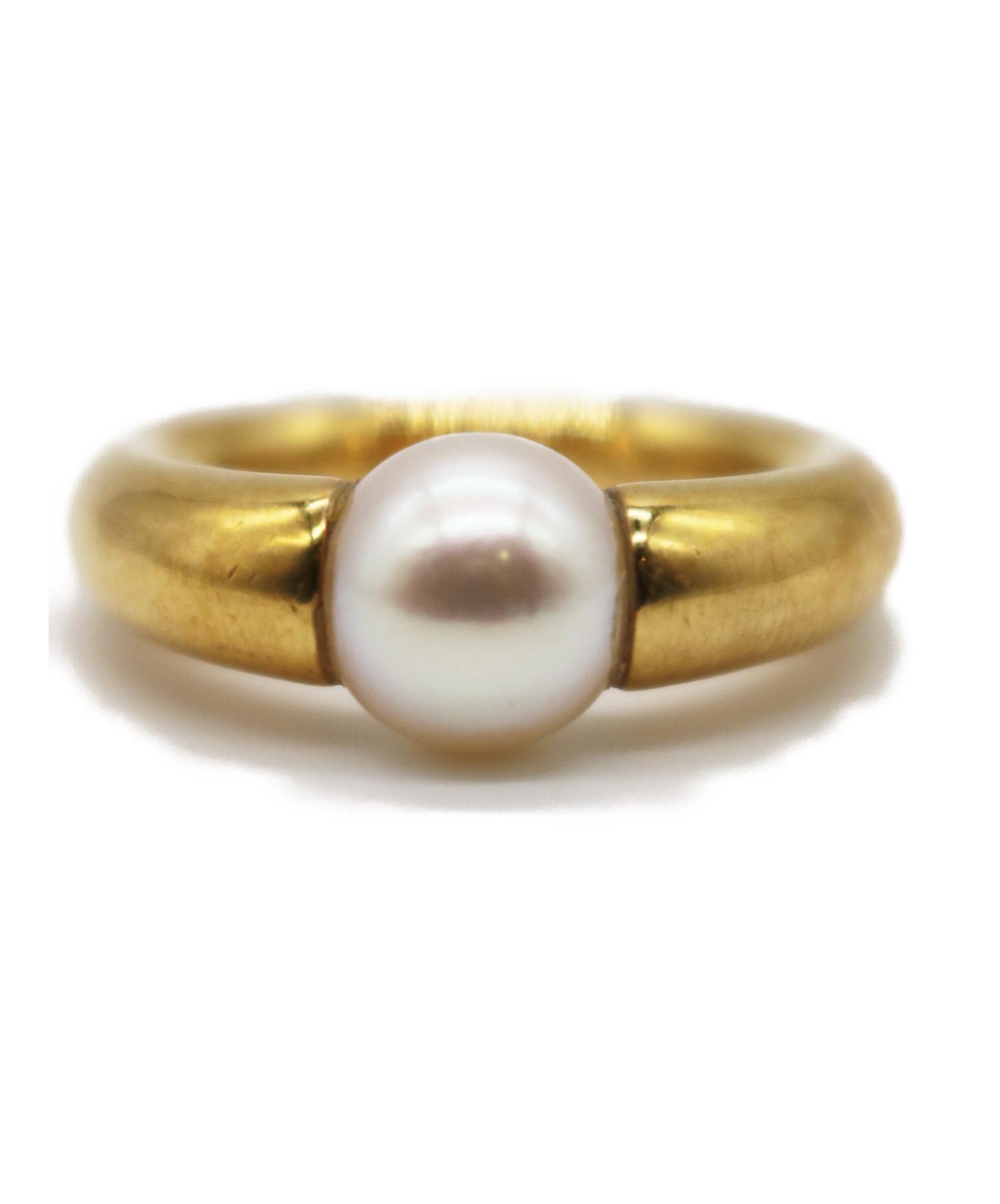 【mimiさま専用】Cartier ペルラ　　ゴールド パールリング 中古・古着通販】Cartier (カルティエ) ペルラ パールリング