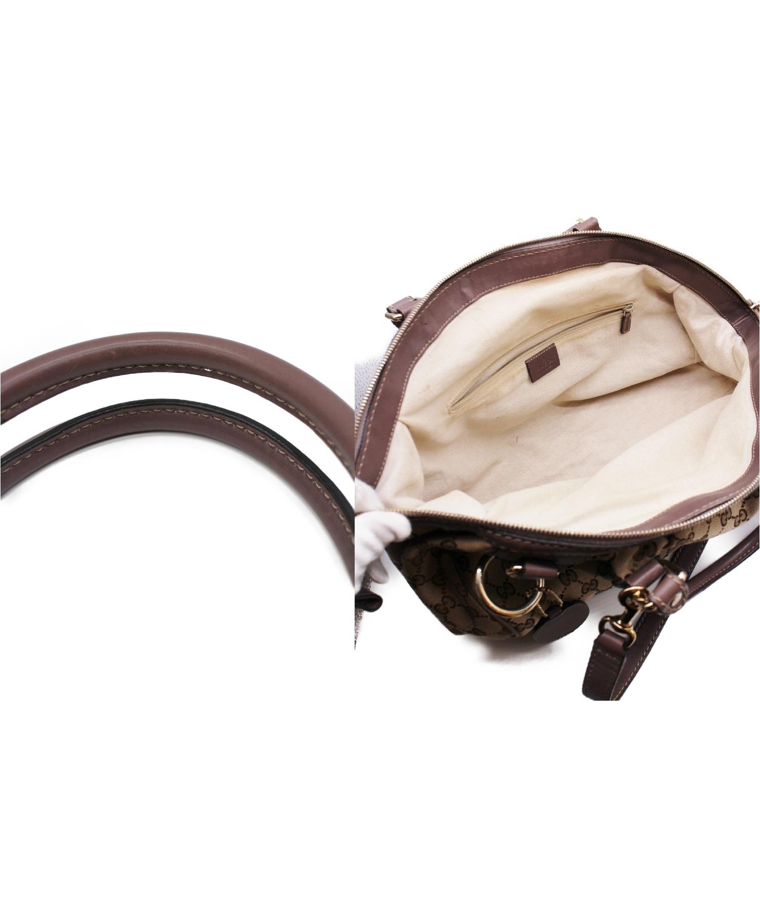 中古・古着通販】GUCCI (グッチ) 2WAYバッグ ベージュ 223974 525040