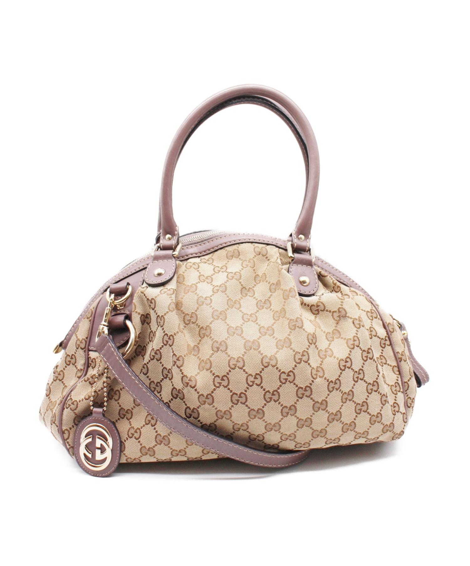 中古・古着通販】GUCCI (グッチ) 2WAYバッグ ベージュ 223974 525040