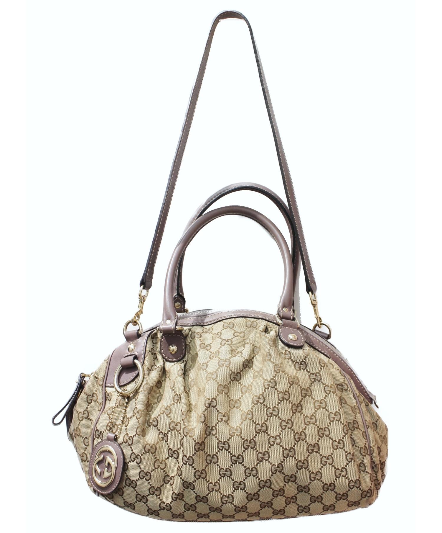 中古・古着通販】GUCCI (グッチ) 2WAYバッグ ベージュ 223974 525040