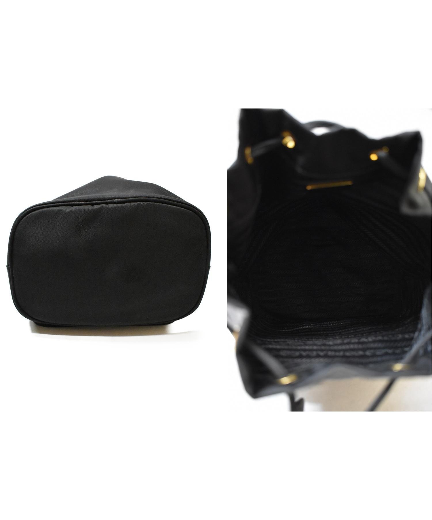 中古・古着通販】PRADA (プラダ) 巾着2WAYショルダーバッグ ブラック 