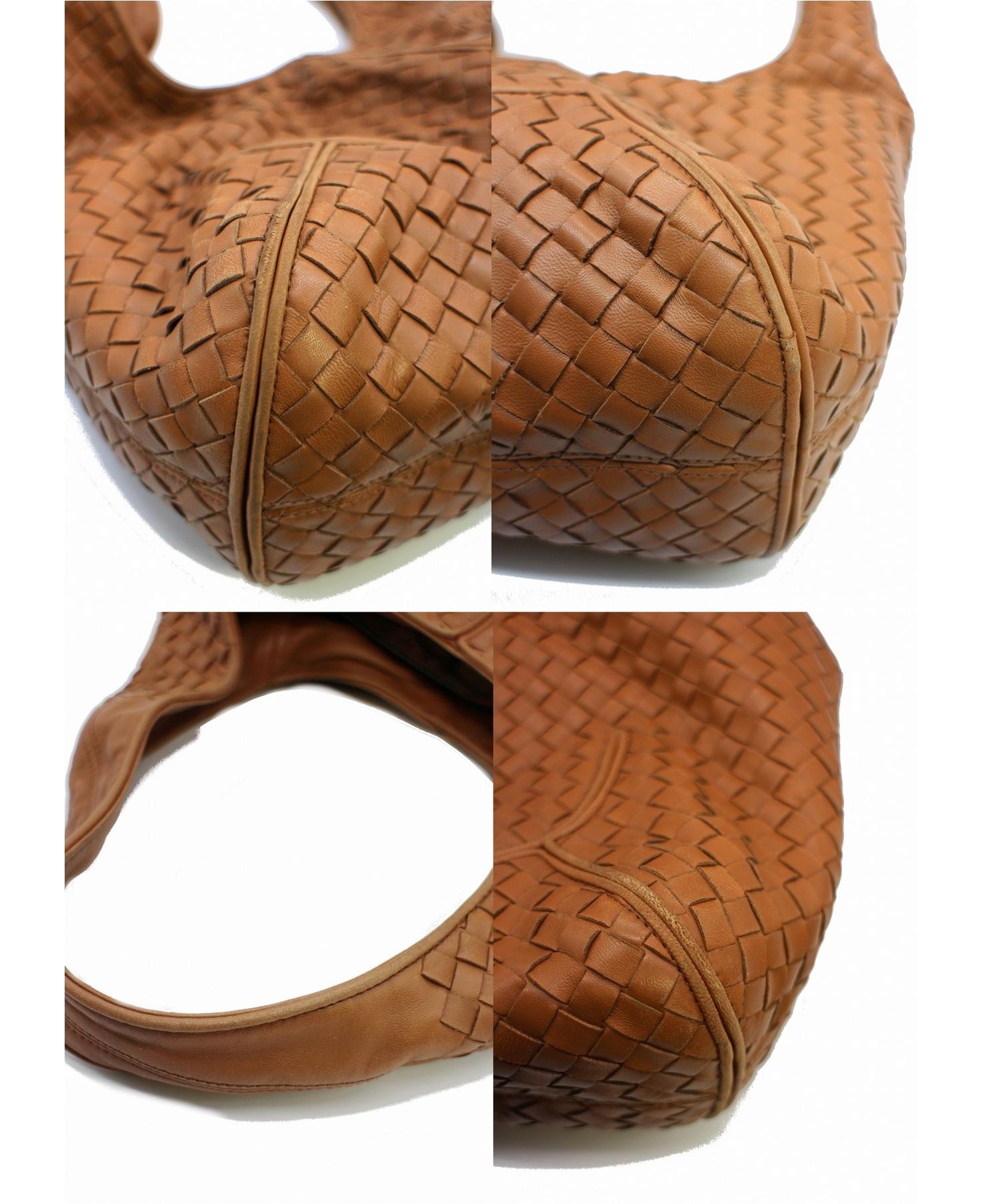 中古・古着通販】BOTTEGA VENETA (ボッテガヴェネタ) バッグ ブラウン 