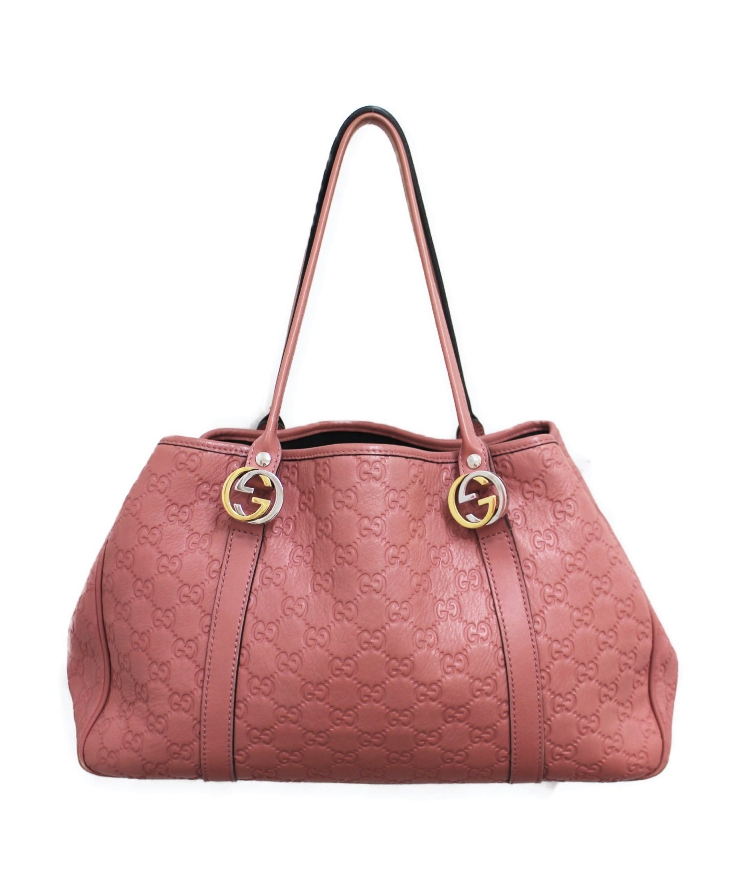 中古・古着通販】GUCCI (グッチ) グッチシマトートバッグ GGツインズ 