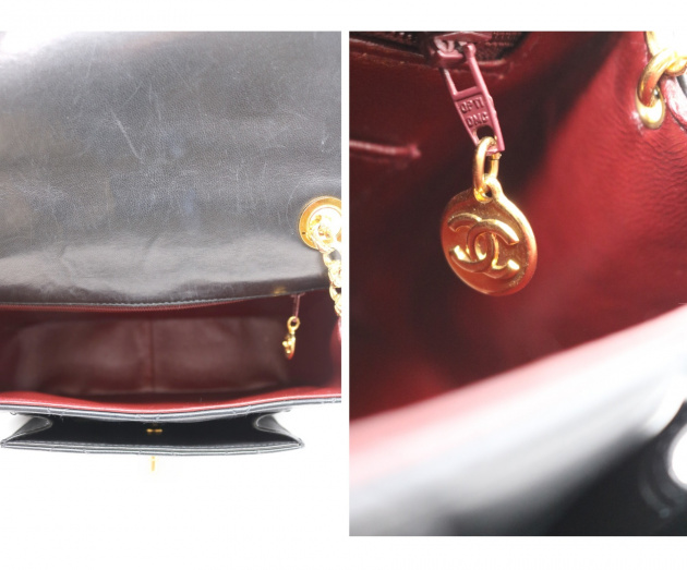 CHANEL ハンドバッグ ヴィンテージ マトラッセ ラムレザー 中古・古着通販】CHANEL (シャネル) ヴィンテージショルダーバッグ