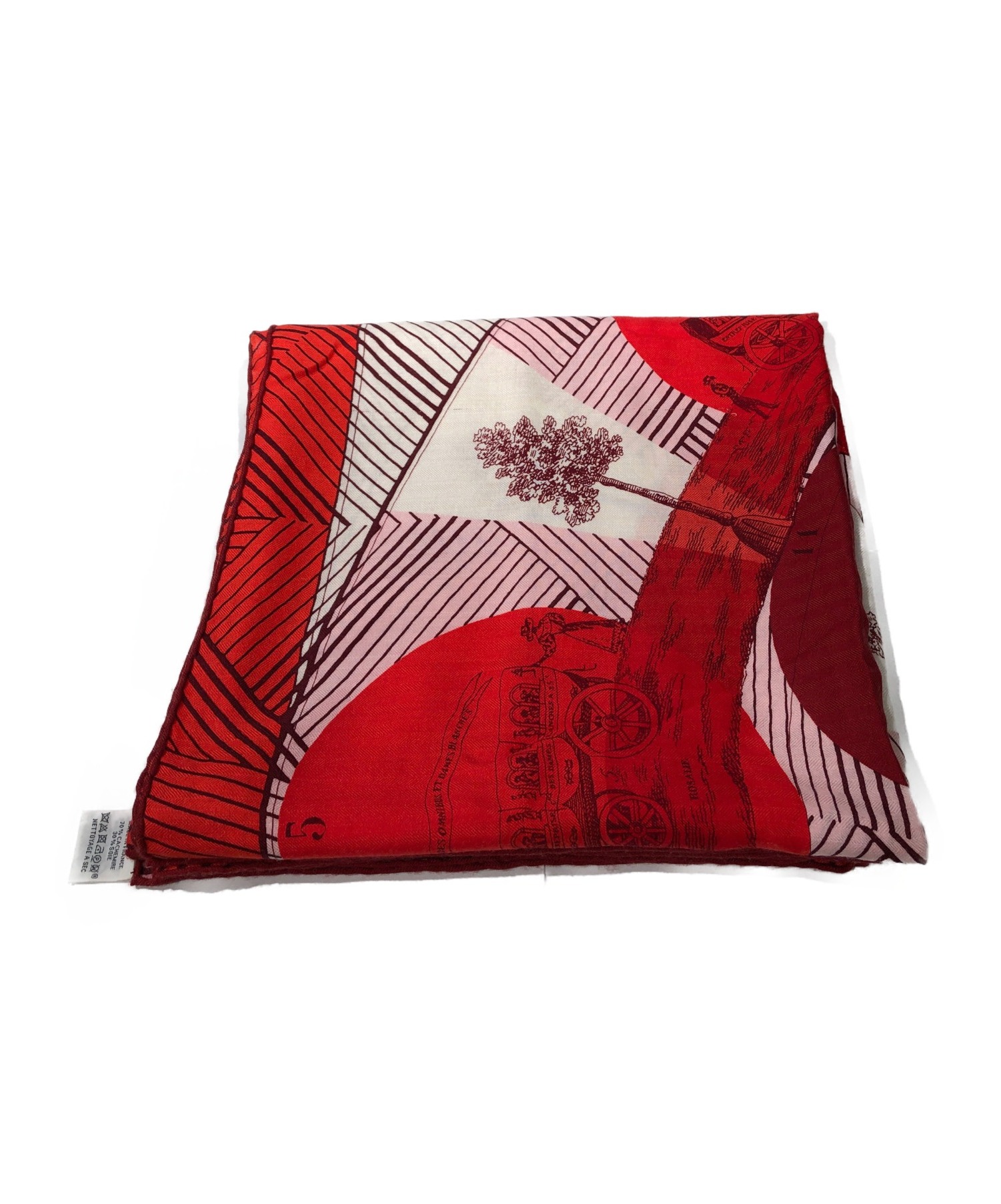 中古・古着通販】HERMES (エルメス) カシミヤシルク大判ショール140