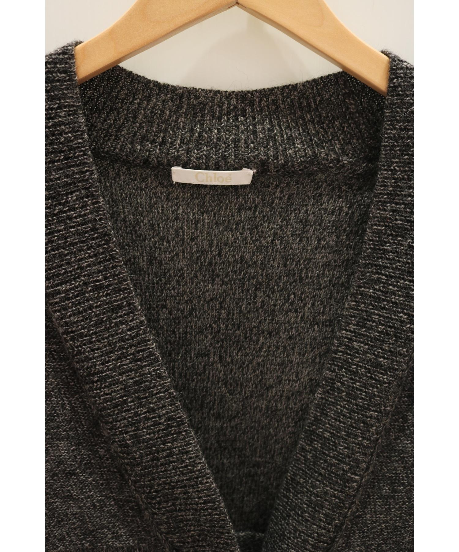 中古・古着通販】Chloe (クロエ) ロングカーディガン グレー サイズ:XS 