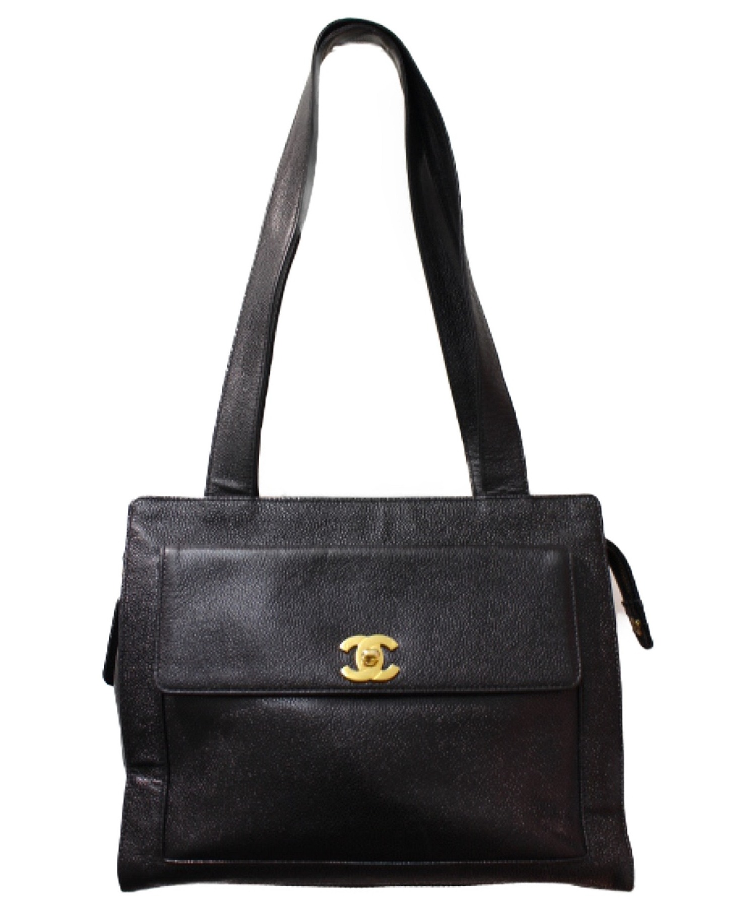 中古・古着通販】CHANEL (シャネル) ターンロックショルダーバッグ 