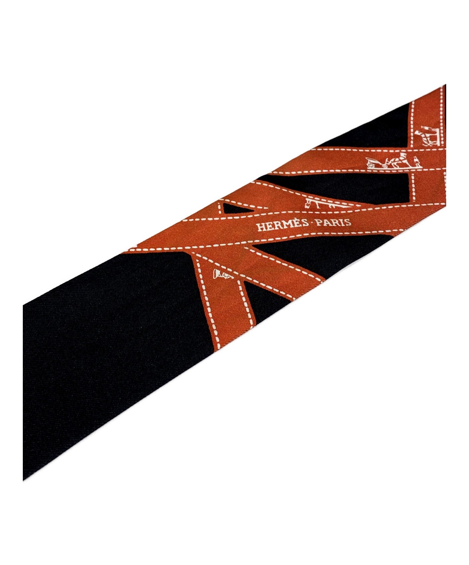 中古・古着通販】HERMES (エルメス) ツイリー ブラック サイズ