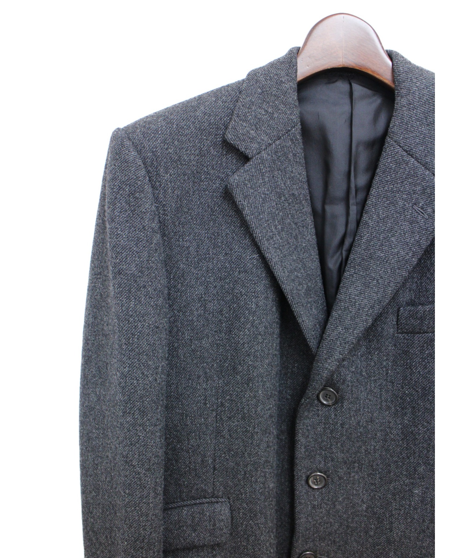 PRADA　バージンウールコート　チャコールグレー PRADA プラダ バージンウール コート PRADA バージンウールコート