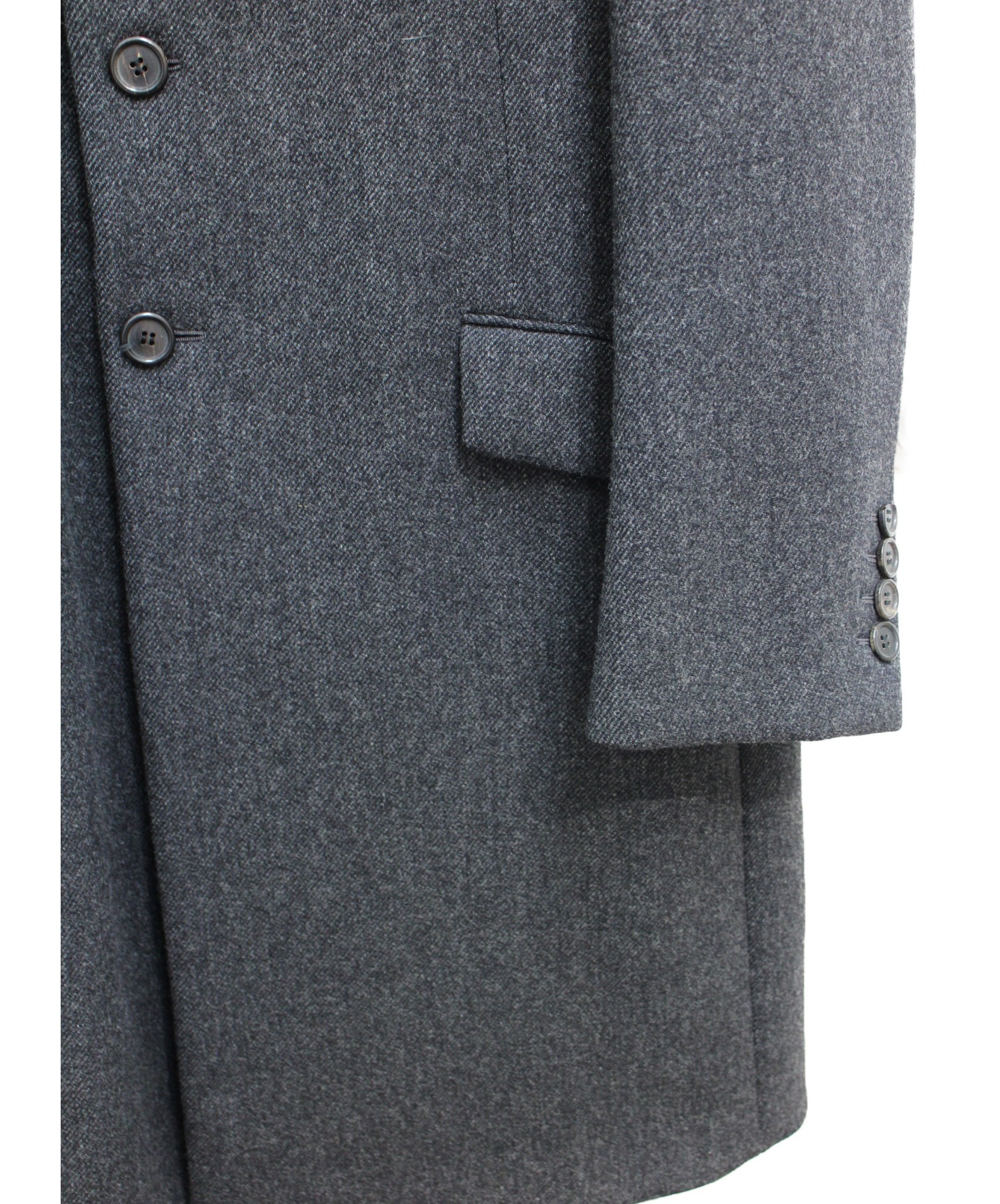 中古・古着通販】PRADA (プラダ) バージンウールコート グレー サイズ