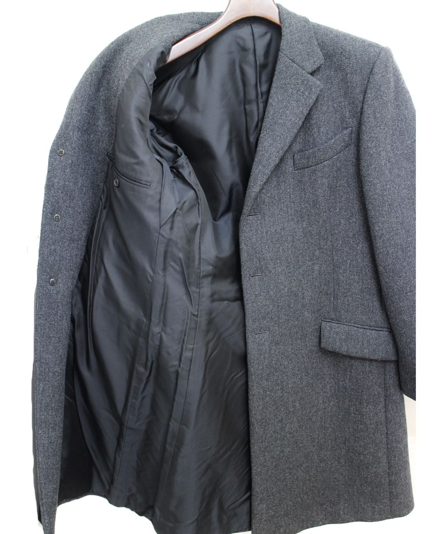 中古・古着通販】PRADA (プラダ) バージンウールコート グレー サイズ